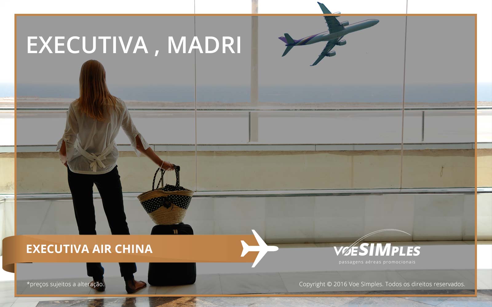 Passagem aérea Executiva Air China para Madri