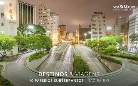 passeios subterrâneos de São Paulo