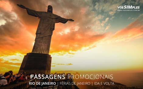 Passagens aéreas promocionais para viagem de férias 2017 para o Rio de Janeiro