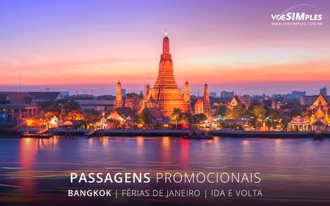 Passagens aéreas para melhores destinos de férias de janeiro 2017 para Bangkok