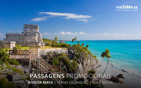 Passagens aéreas promo de férias de verão para Riviera Maya