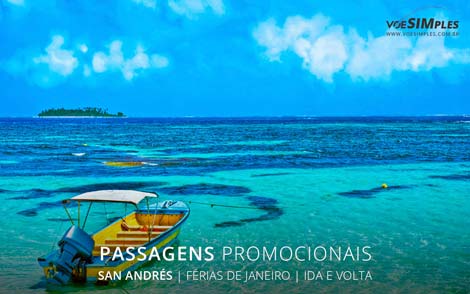 Passagem aérea em promoção para férias de verão 2017 para San Andres