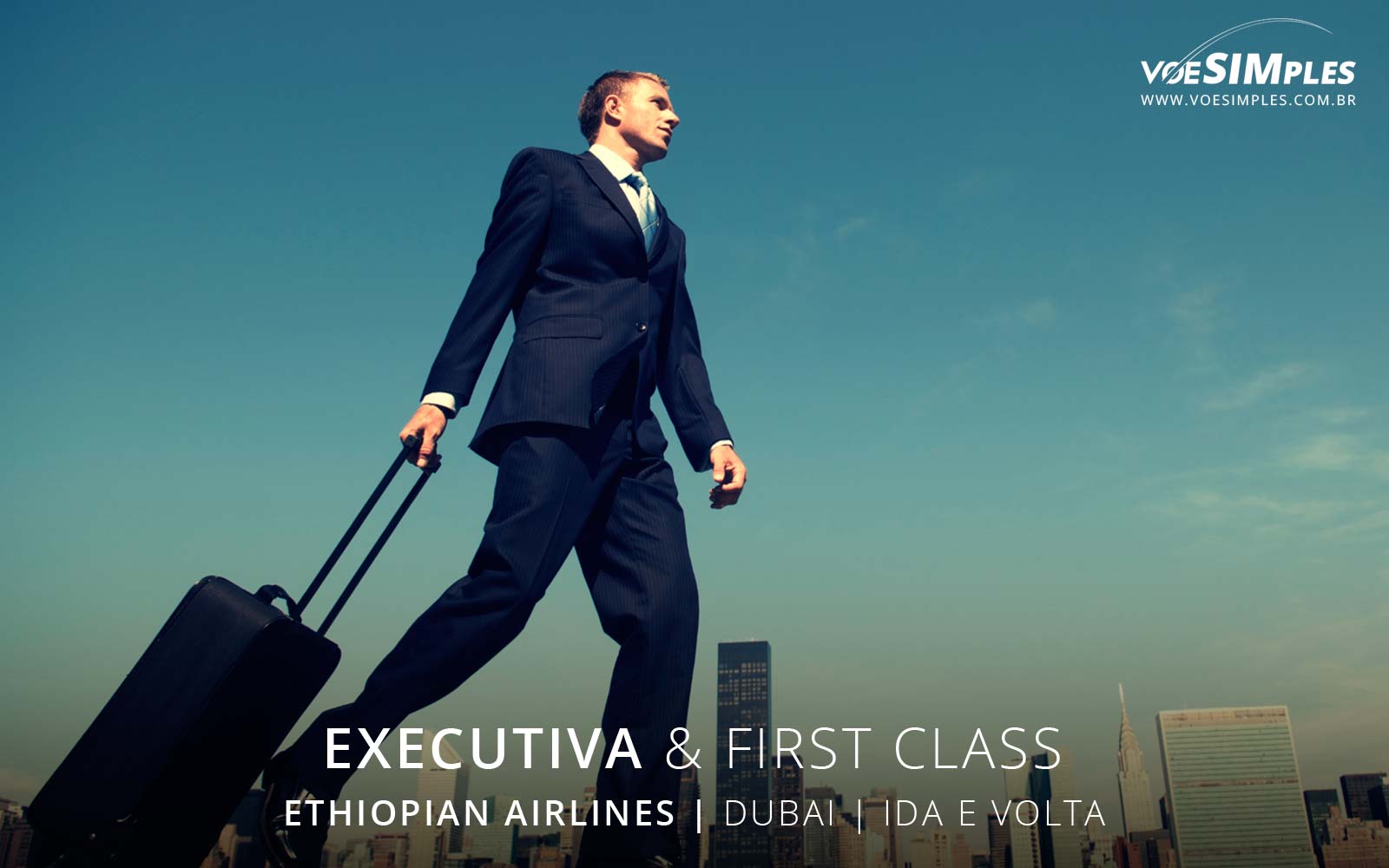 Passagem aérea executiva Ethiopian para Dubai