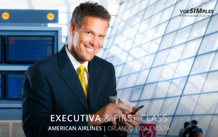Passagem aérea executiva American Airlines para Orlando