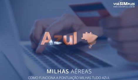 pontuação de milhas Tudo Azul