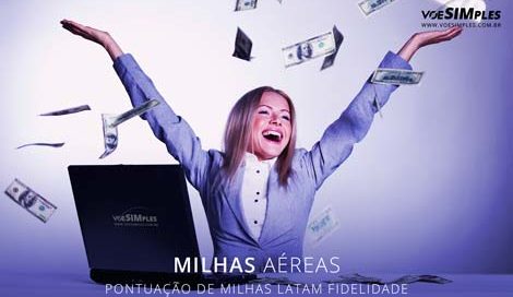 pontuação de milhas Latam Fidelidade