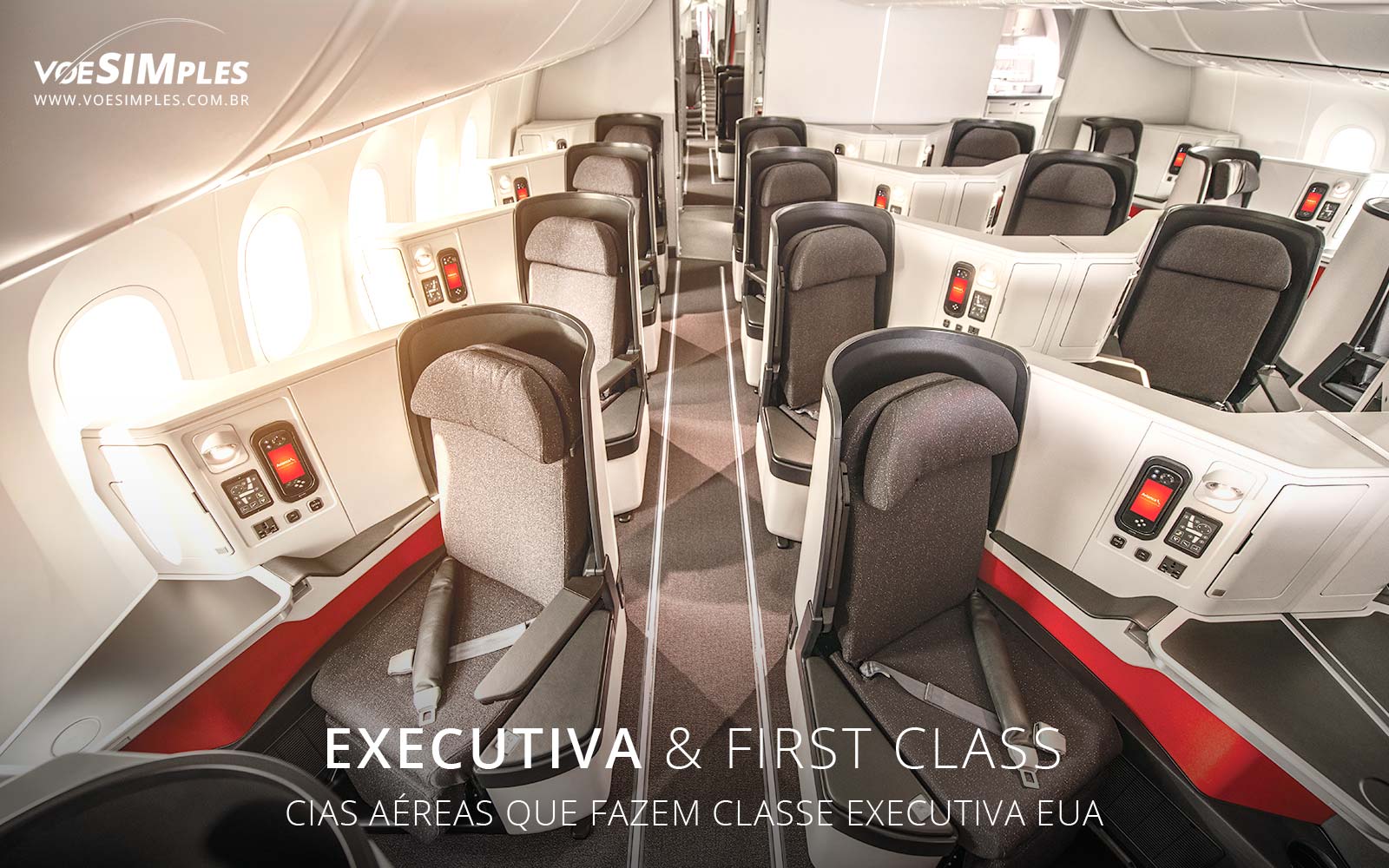 Passagens em CLASSE EXECUTIVA para MIAMI ou NOVA YORK! A partir de