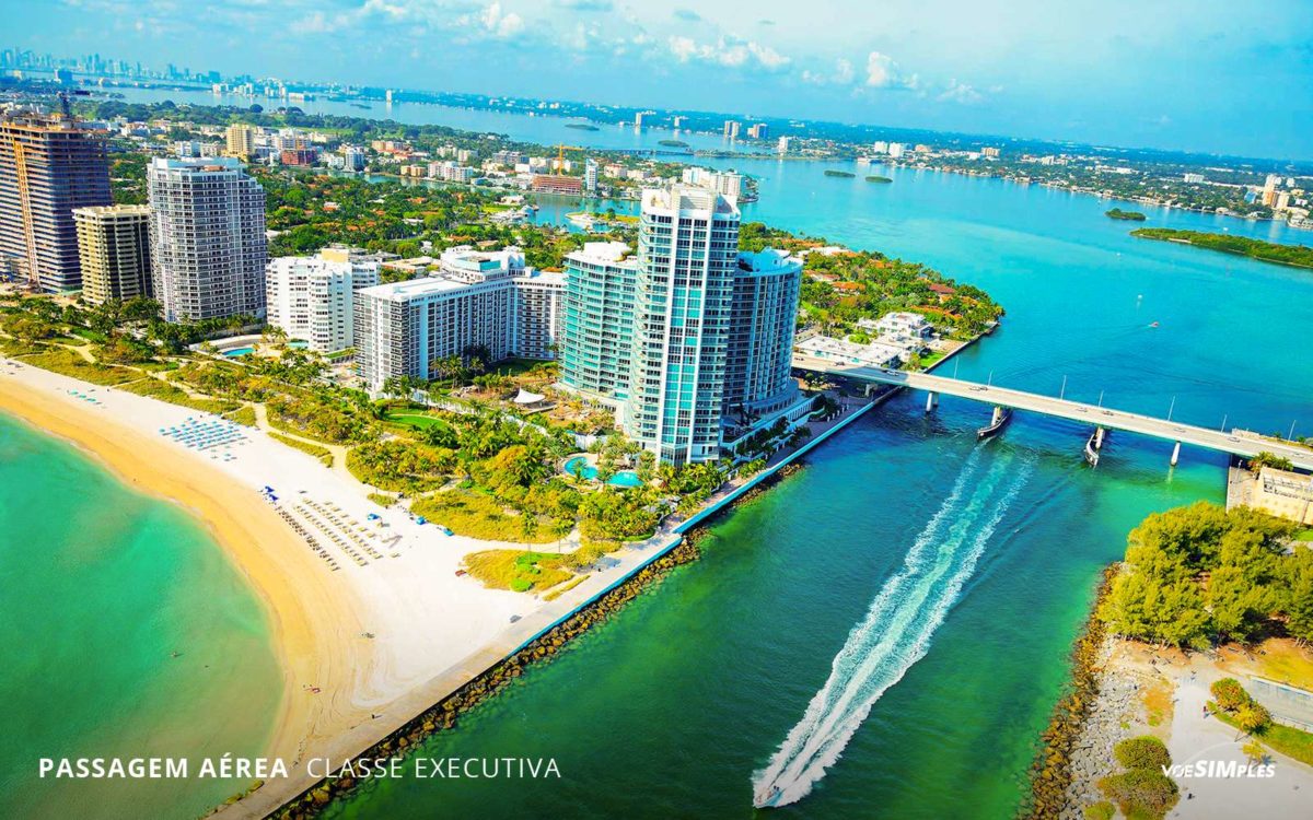 Promoção passagem aérea classe executiva AA Miami