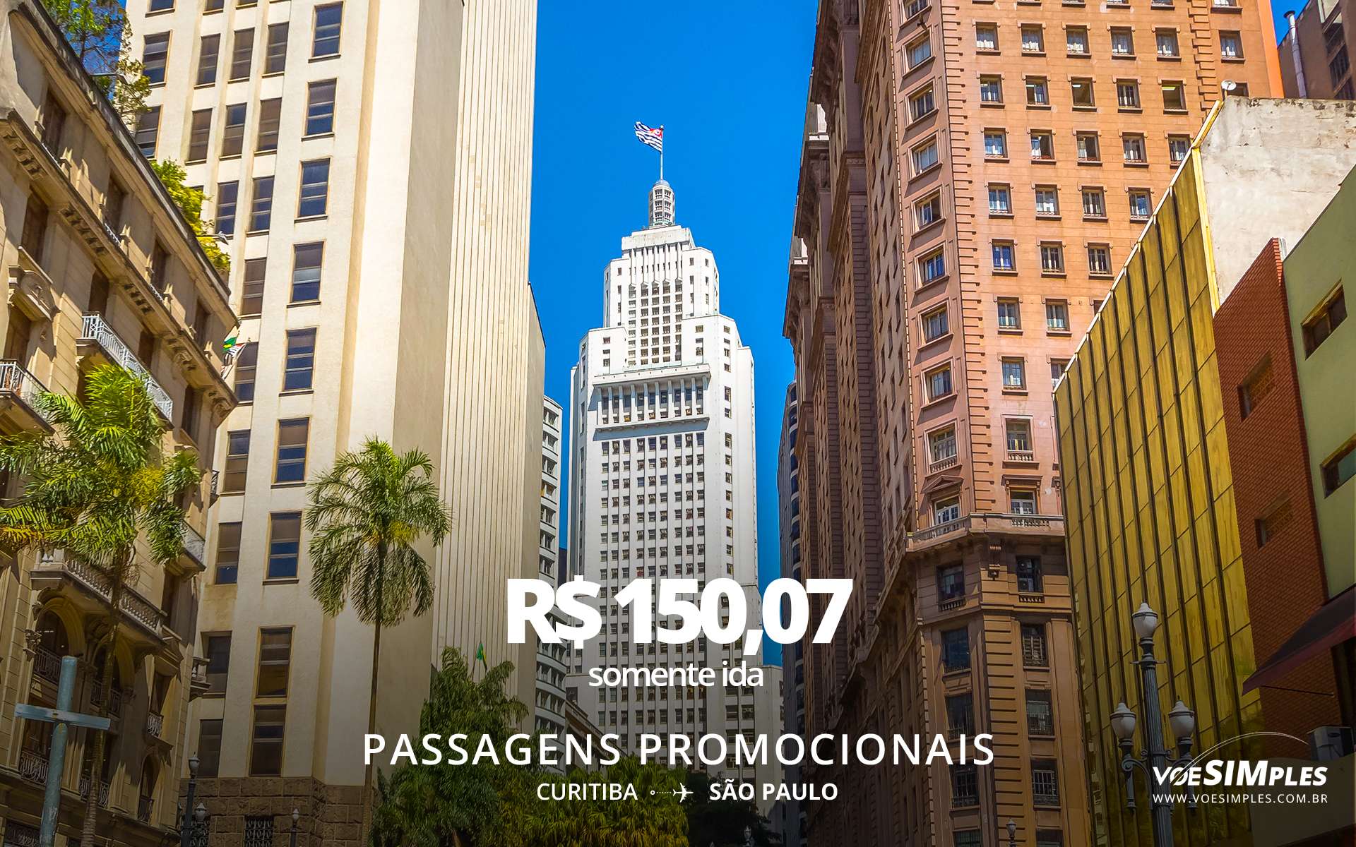 passagem aérea promocional relâmpago Gol