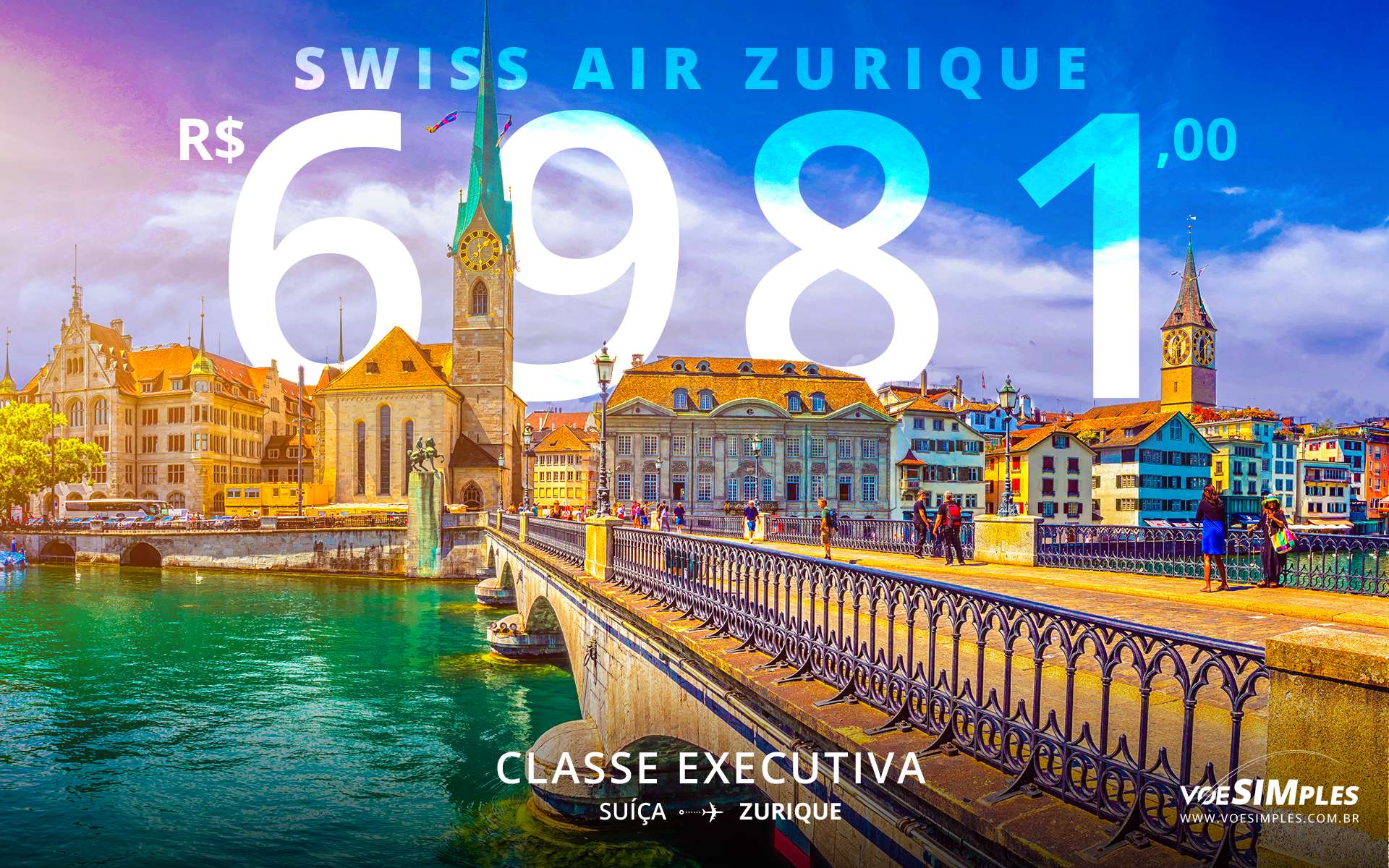 passagem executiva Swiss Air