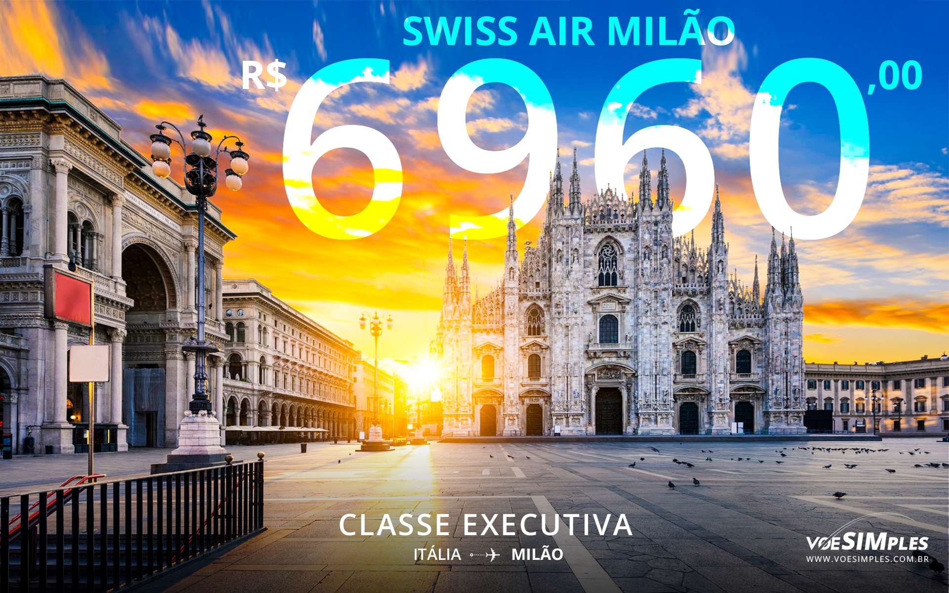 Passagem aérea executiva Swiss Air
