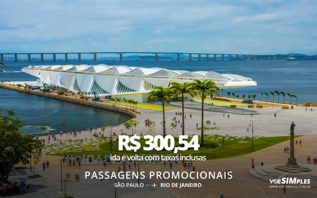 Passagem aérea promocional Latam Brasília - Rio | Voe Simples