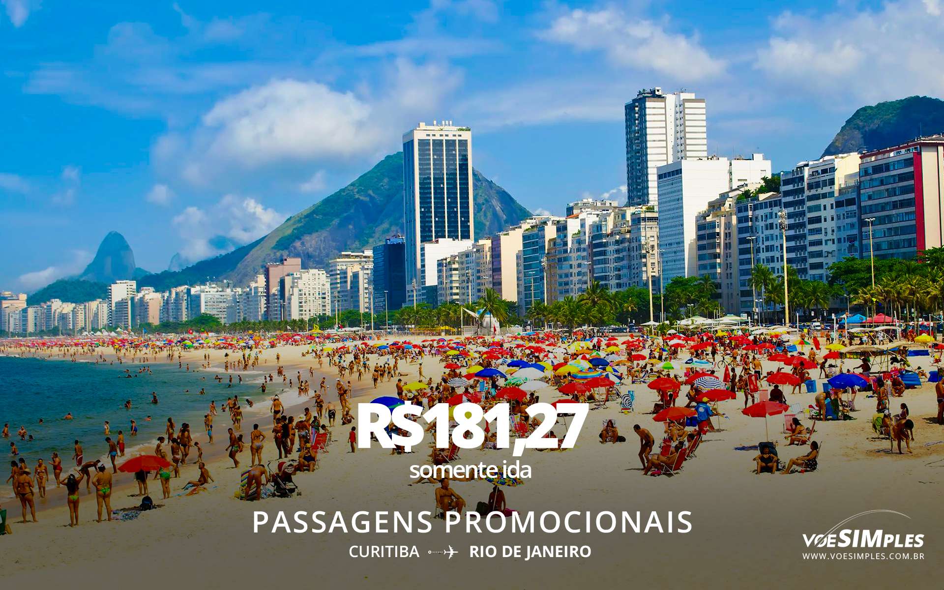 Passagem Aérea Promocional Azul