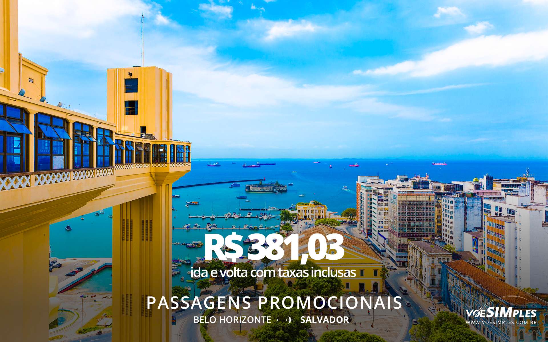 Passagem Aérea Black Friday Ida E Volta Para Salvador | Voe Simples