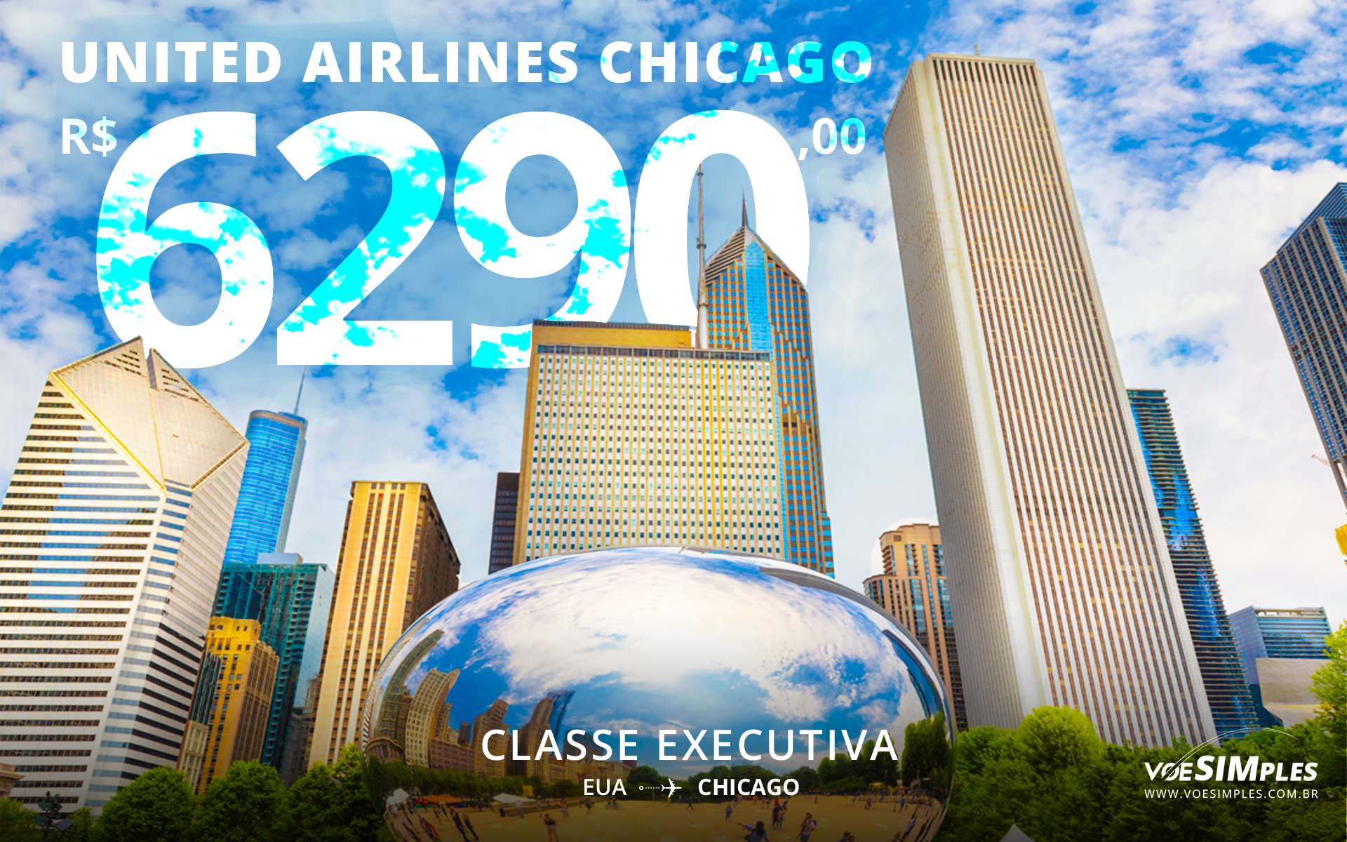 Passagem aérea executiva United