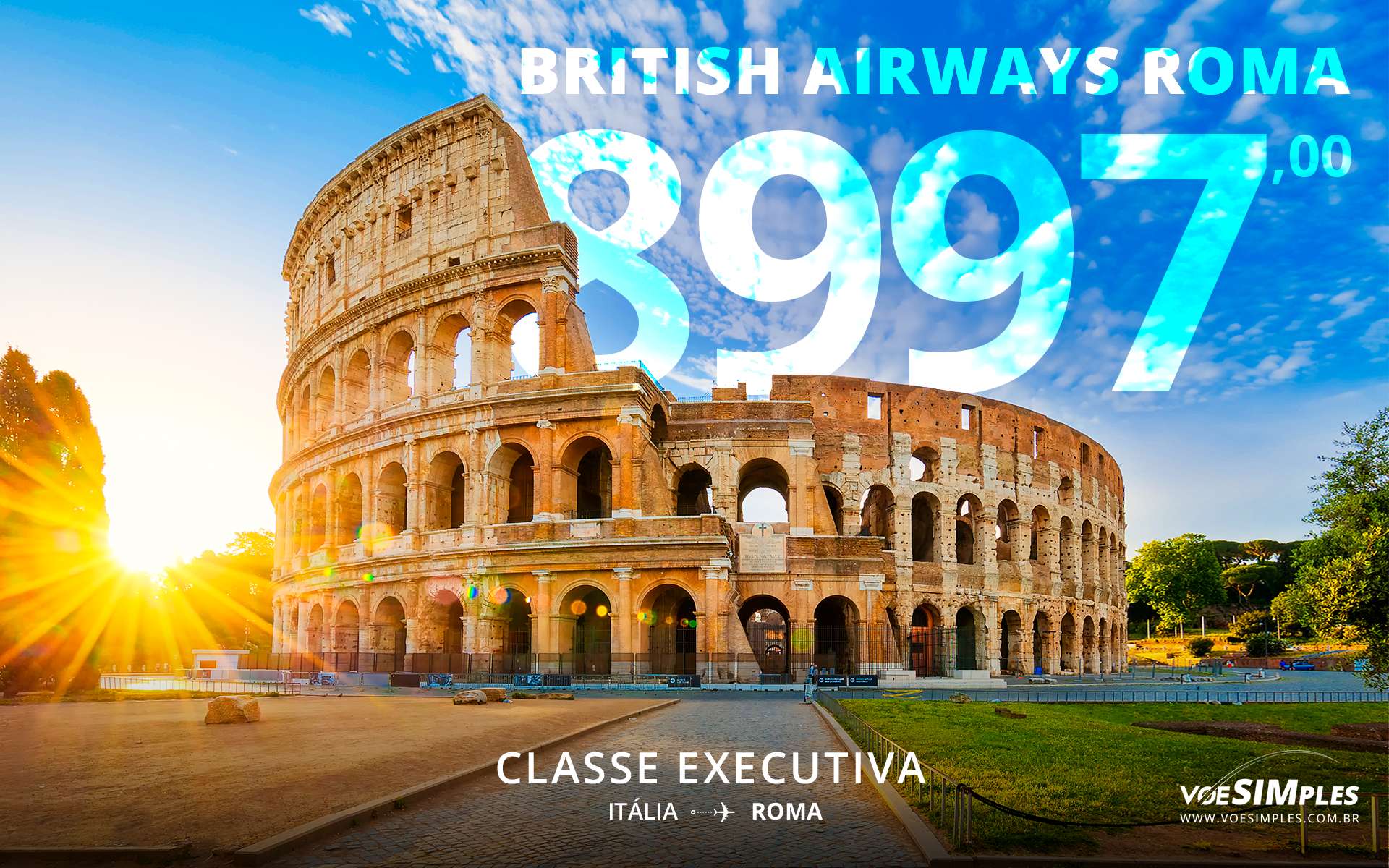 passagem aérea classe executiva British Airways