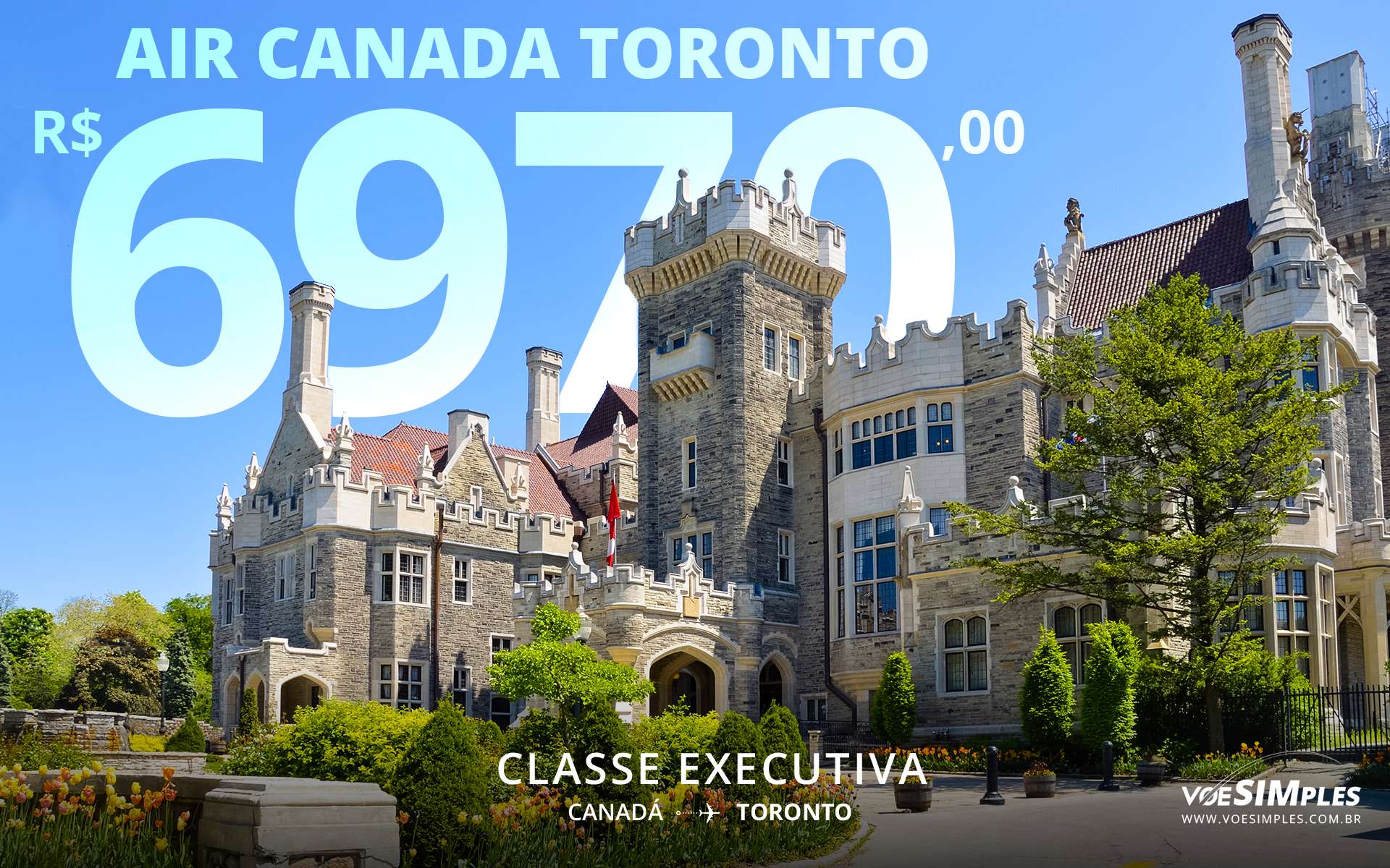 Passagem aérea classe executiva Air Canada