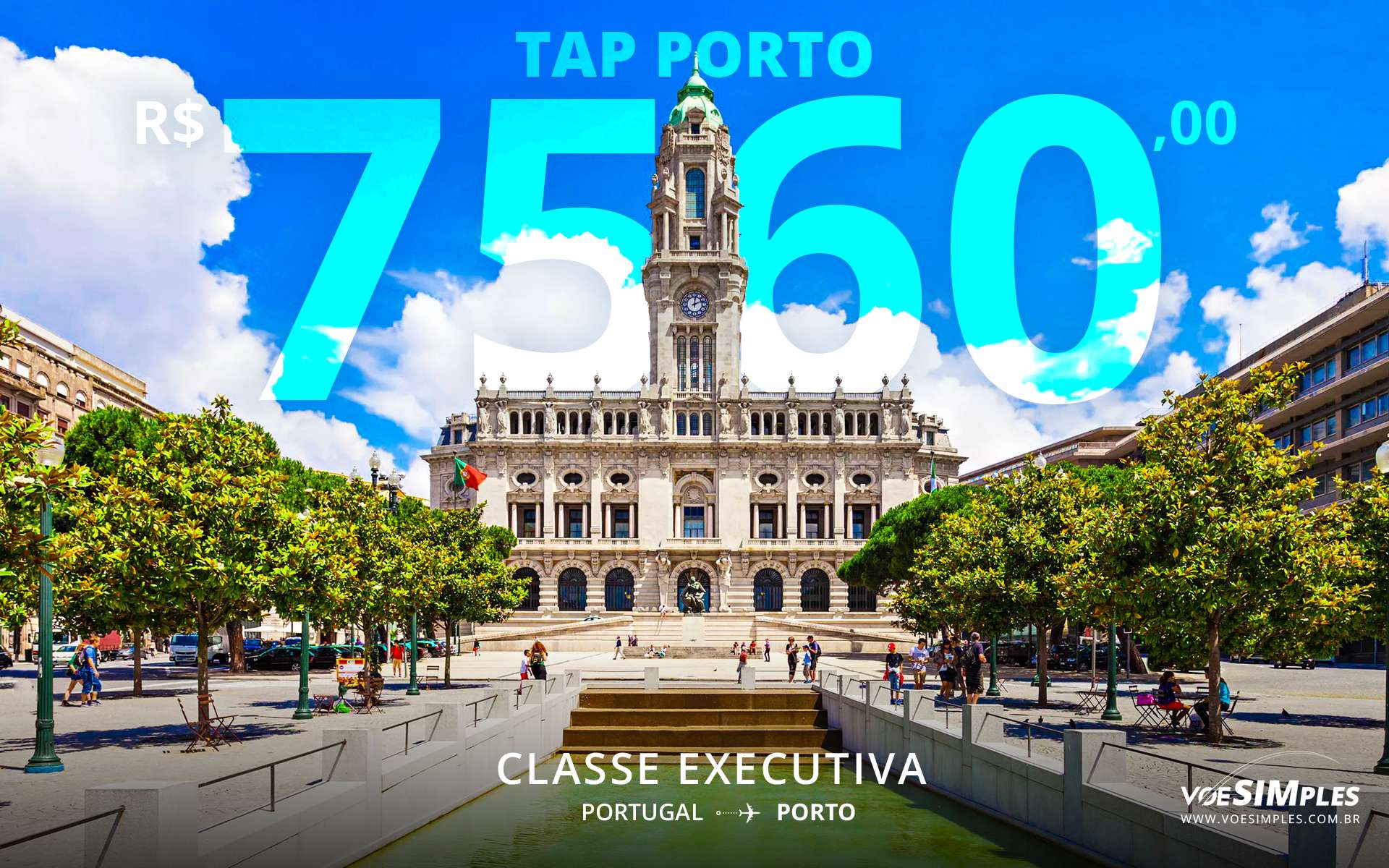 Passagem aérea promocional Tap
