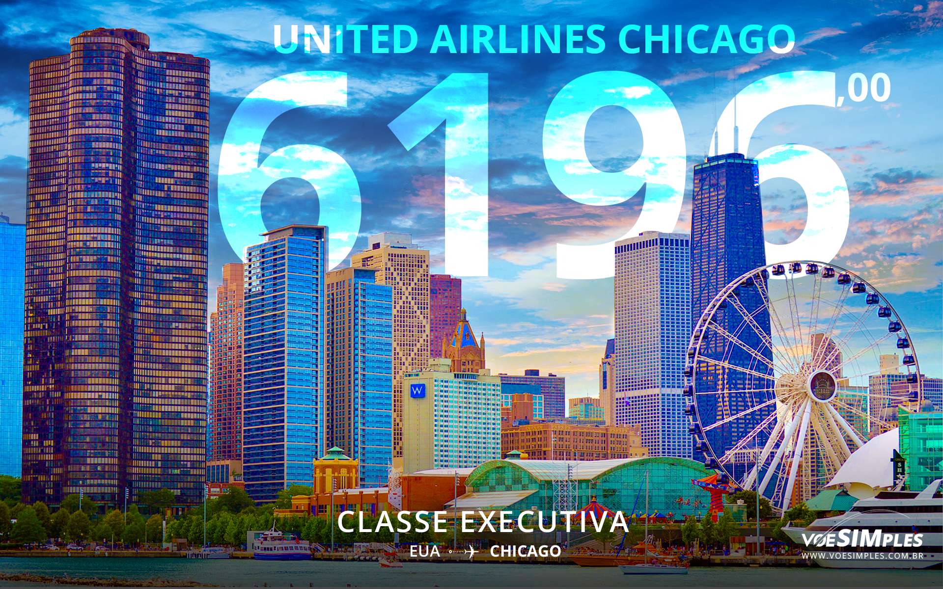 passagem aérea classe executiva United