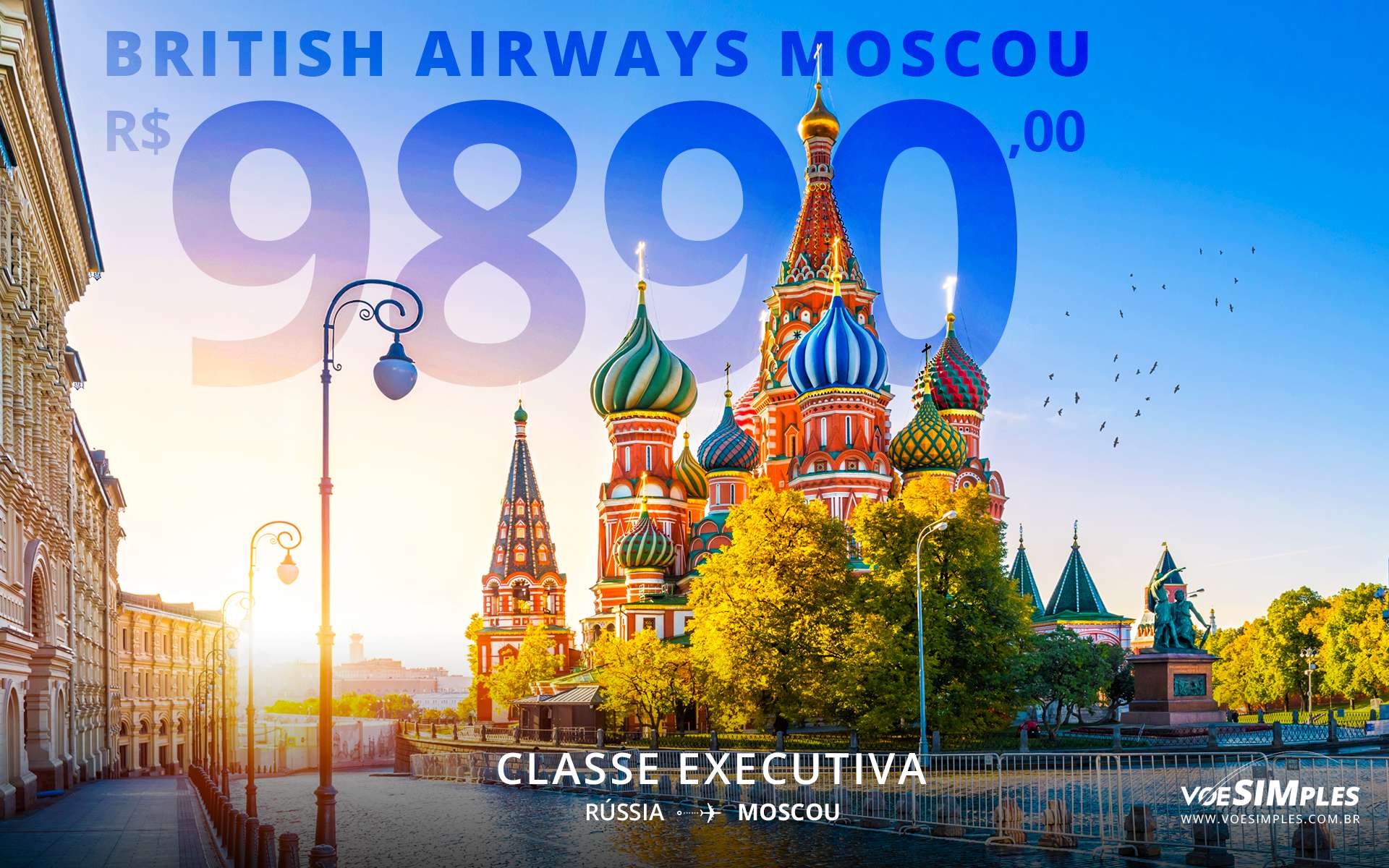 Passagem aérea classe executiva British Airways