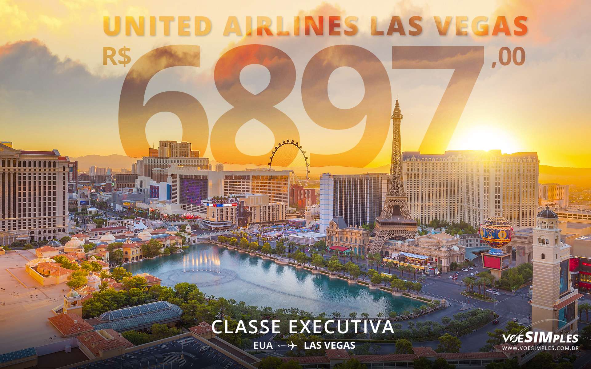 Passagem aérea executiva United