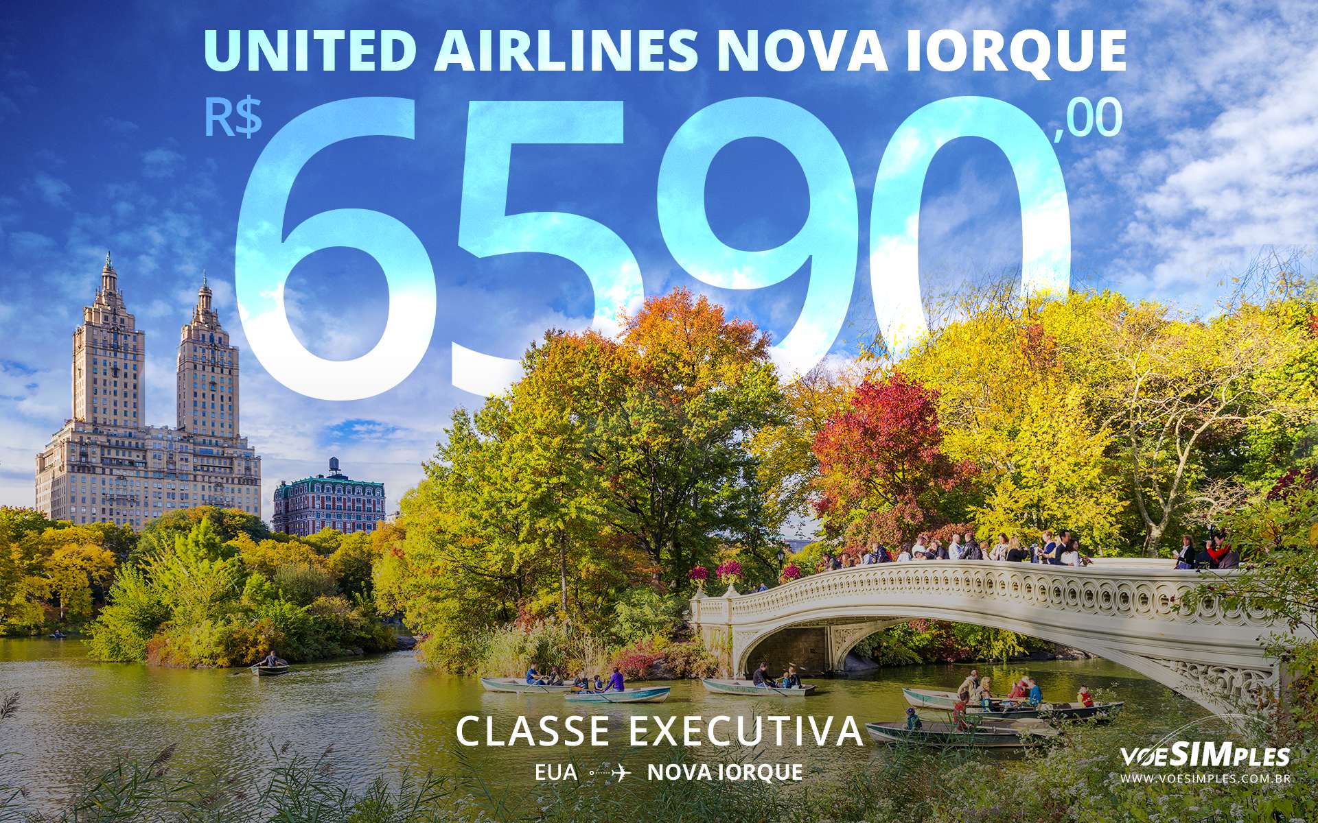 Passagens aéreas classe executiva United Airlines