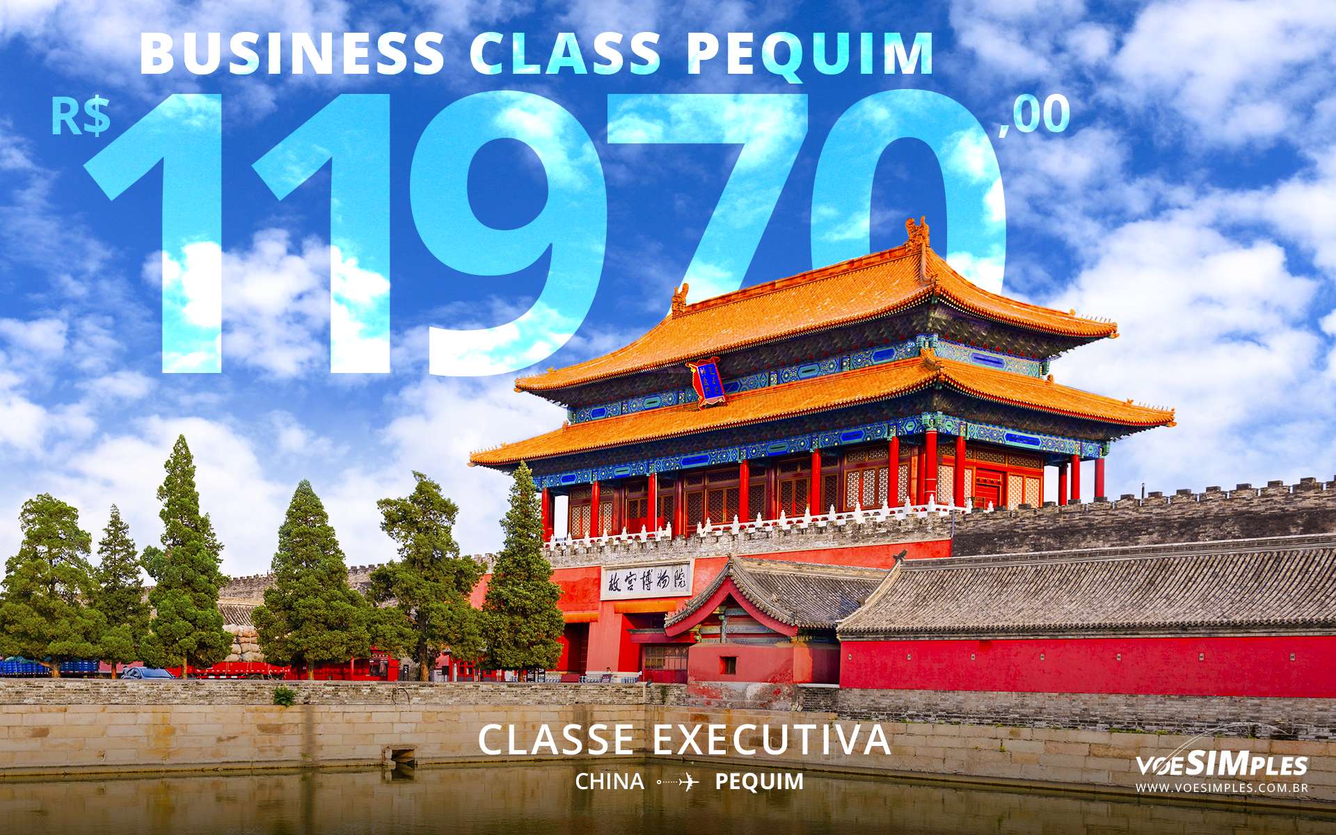 Passagem aérea Business Class Pequim