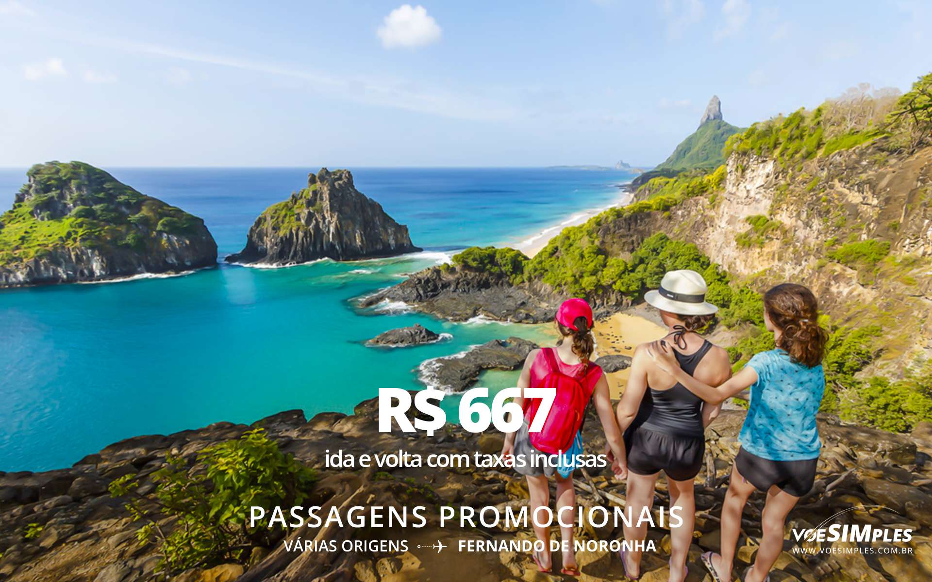 Passagens baratas para Fernando de Noronha ida e volta | Voe Simples
