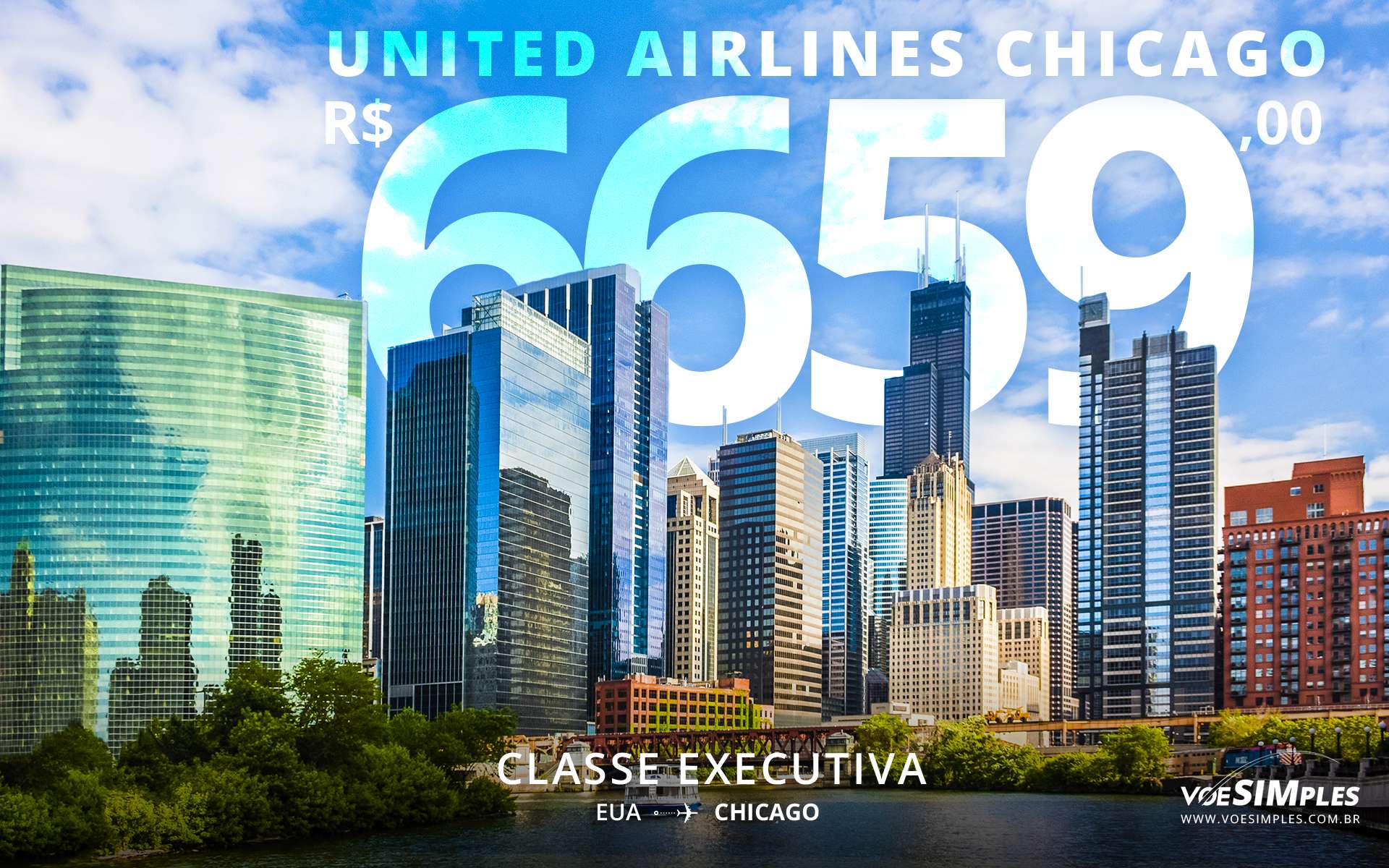 Passagem aérea executiva United