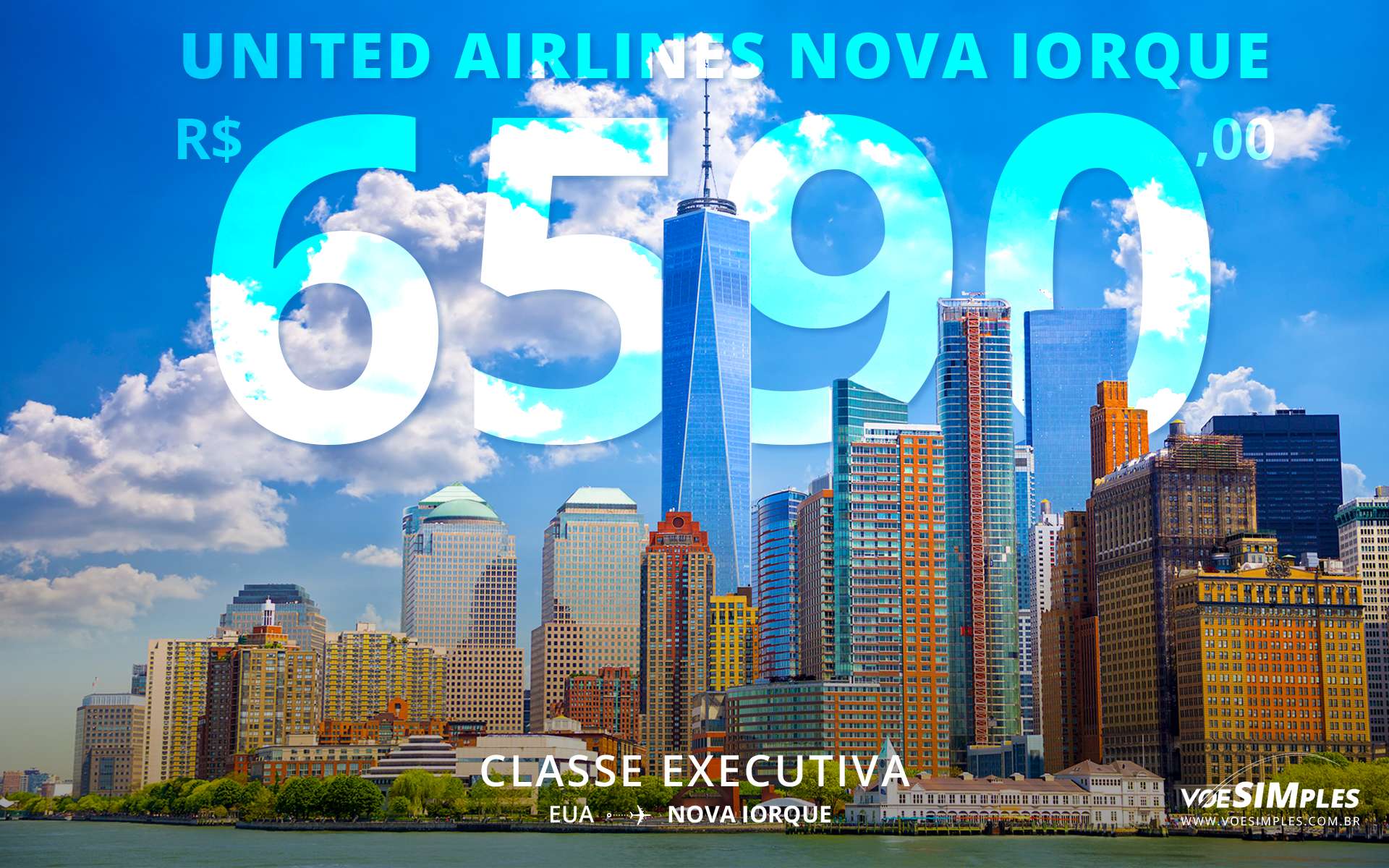 ️ Passagem aérea executiva São Paulo a Nova Iorque (EWR) por R$ 6.590