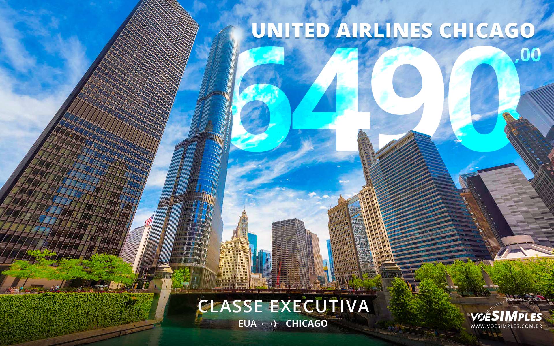Passagem executiva promoção