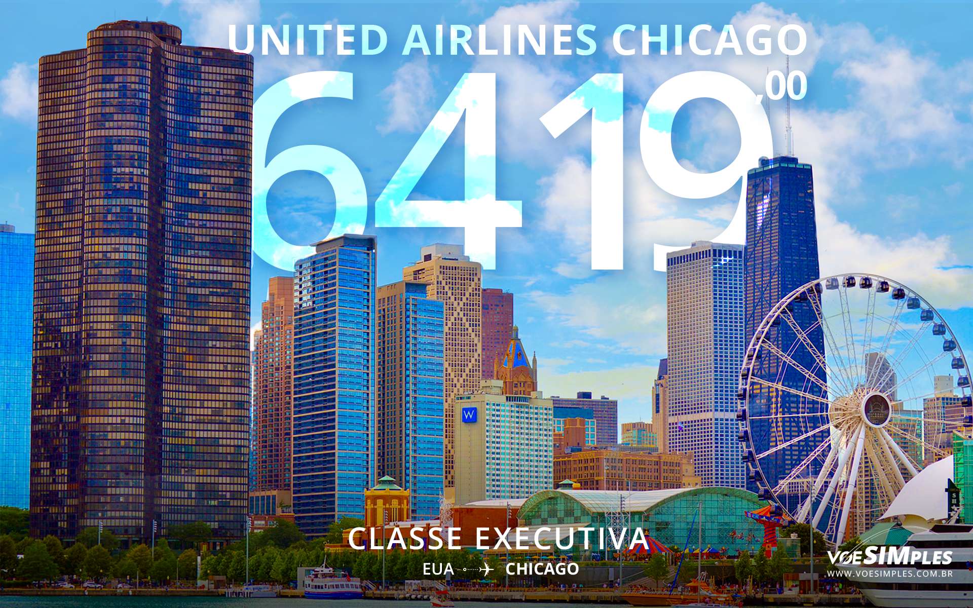 Passagem executiva promoção