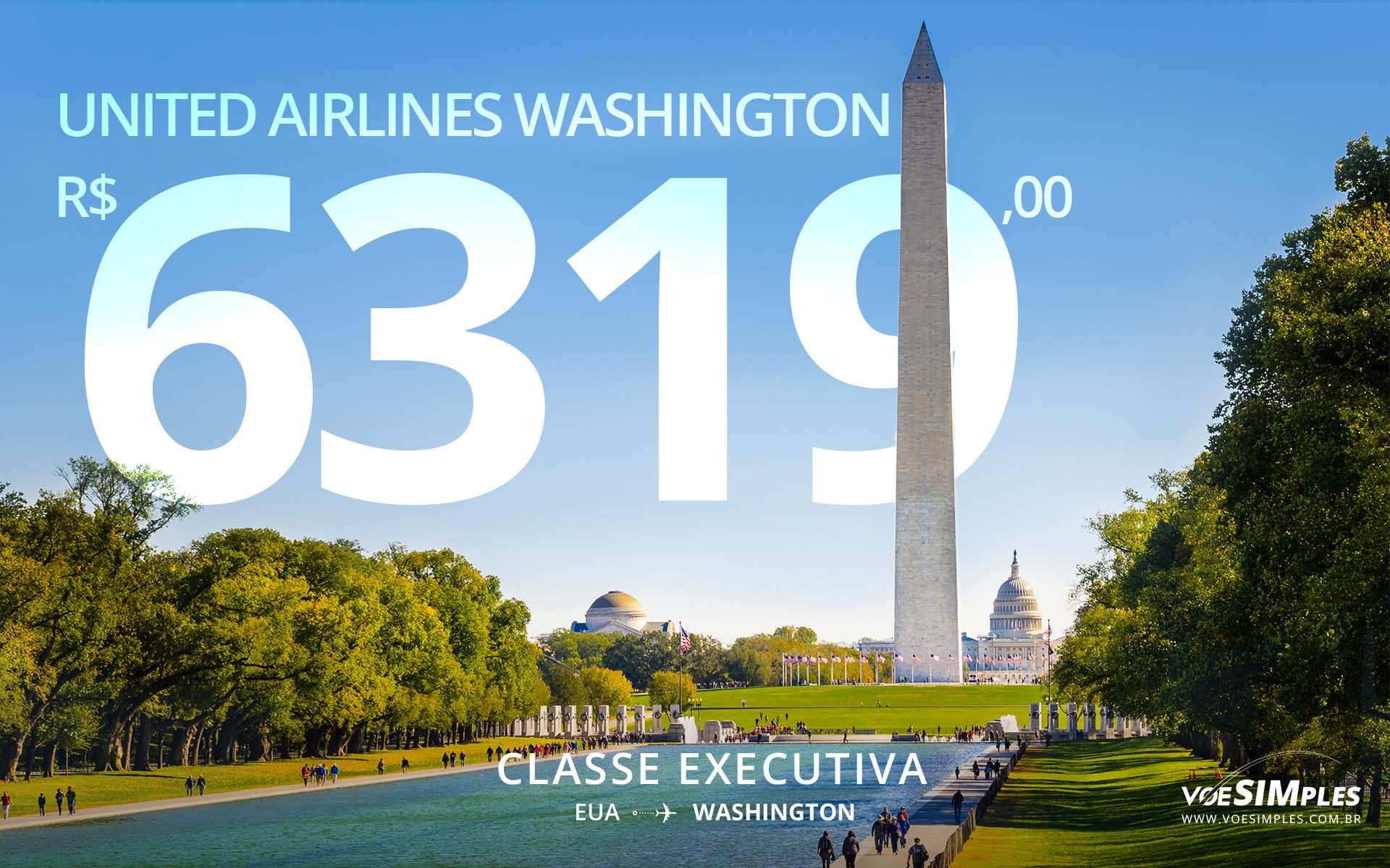Passagem aérea executiva United