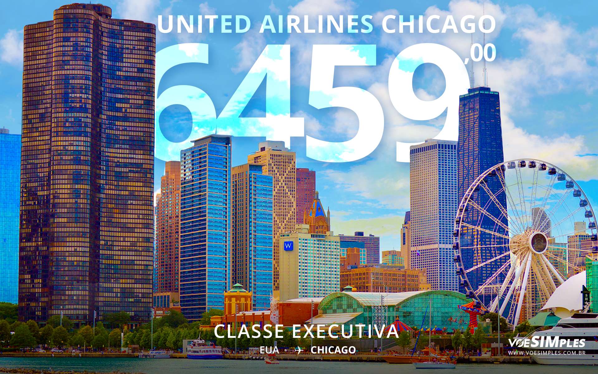 Passagem aérea executiva United
