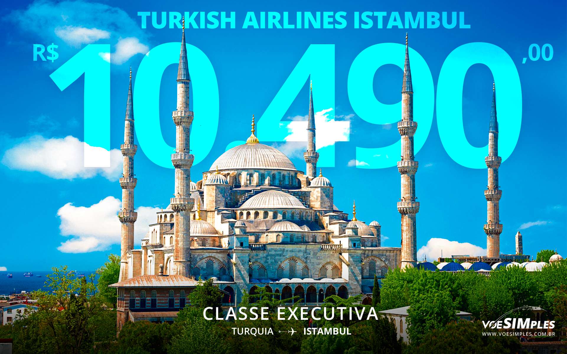 Passagem aérea classe executiva Turkish