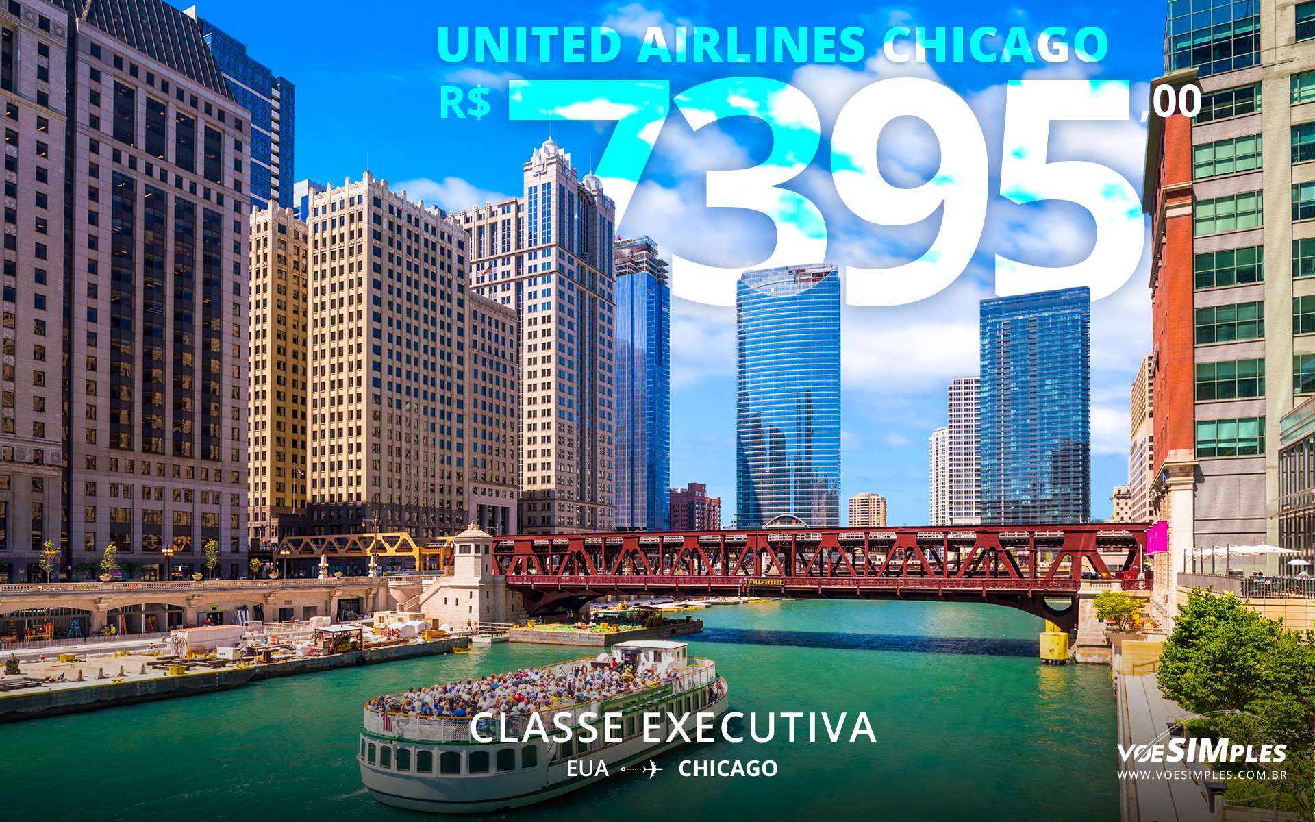 Passagem aérea executiva United