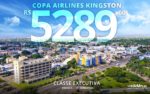 Passagem aérea executiva para Kingston