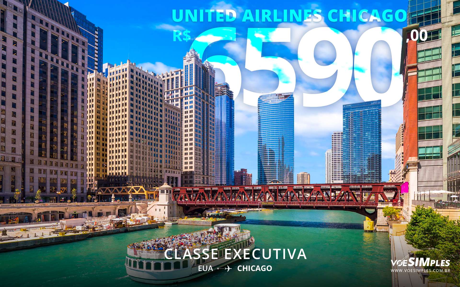 Passagem aérea executiva United