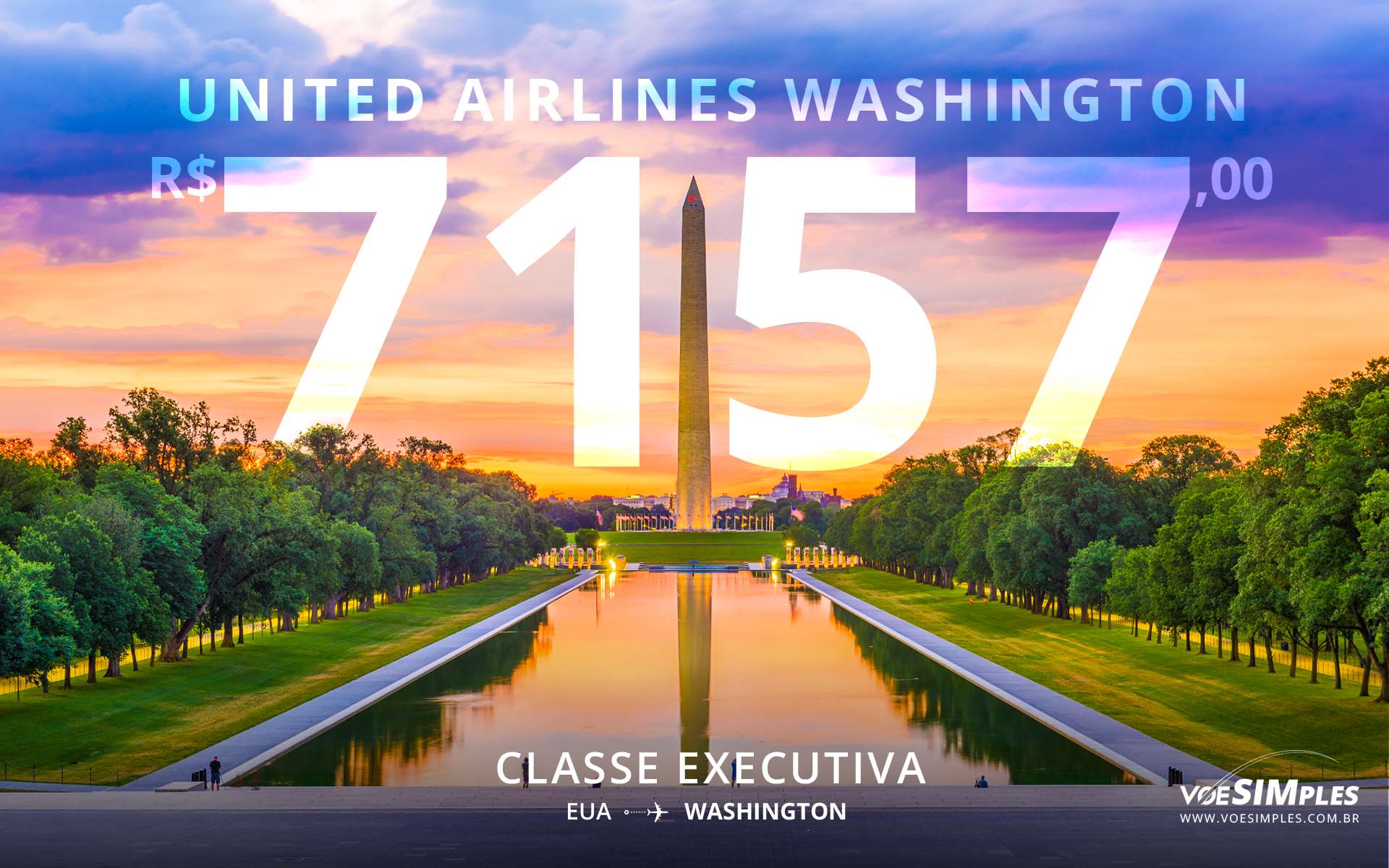 Passagem aérea executiva United