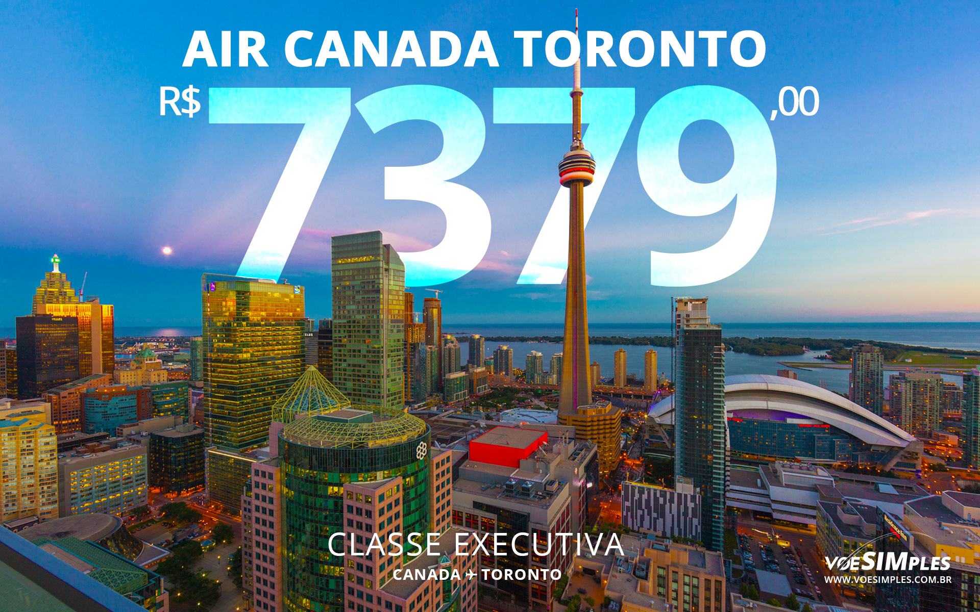 ️ Passagem Executiva Air Canada Com Voo Direto De São Paulo Para Toronto Por R 737900 Ida E 6316