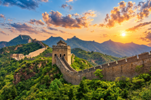 Muralha da China ao Entardecer