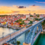 Porto ao Pôr do Sol sobre o Douro