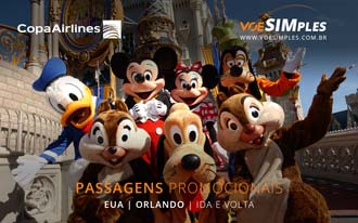 Passagens aéreas promocionais para Orlando voando Copa Airlines