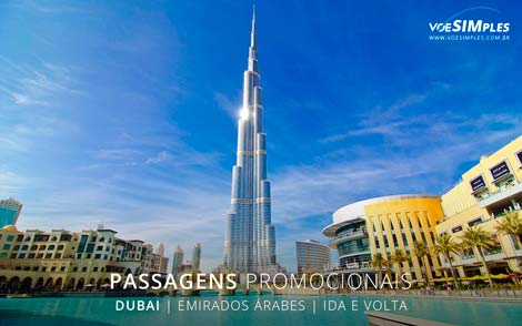 Passagem aérea promocional para Dubai