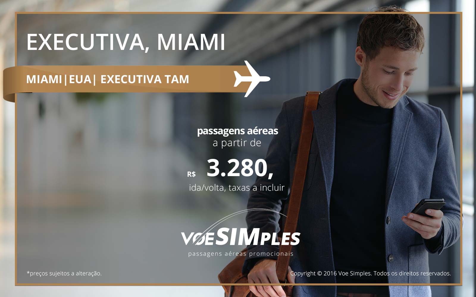 Passagens aéreas Classe Executiva TAM para Miami