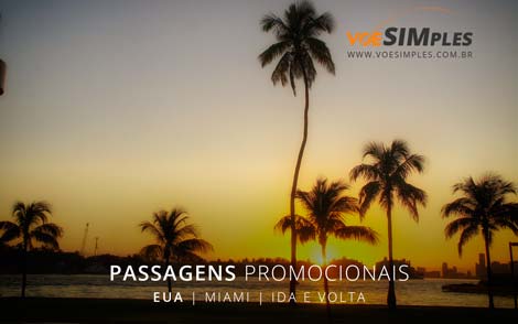 Passagem aérea em promoção de São Paulo para Miami