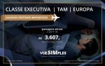 Passagem aérea Classe Executiva TAM para a Europa