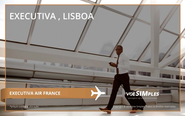 Passagem aérea Classe Executiva Air France para Lisboa