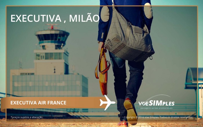 Passagem aérea Classe Executiva Air France para Milão