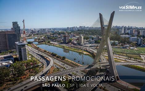 Passagem aérea promocional para São Paulo